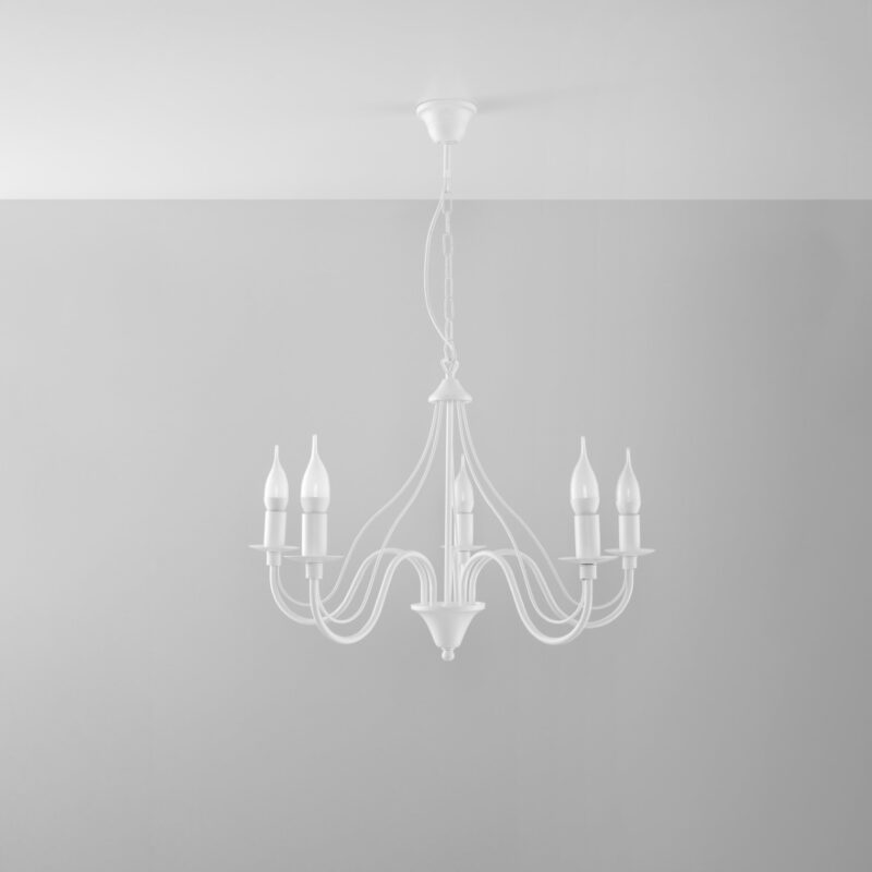 Minerwa Chandelier 5 white Image 2