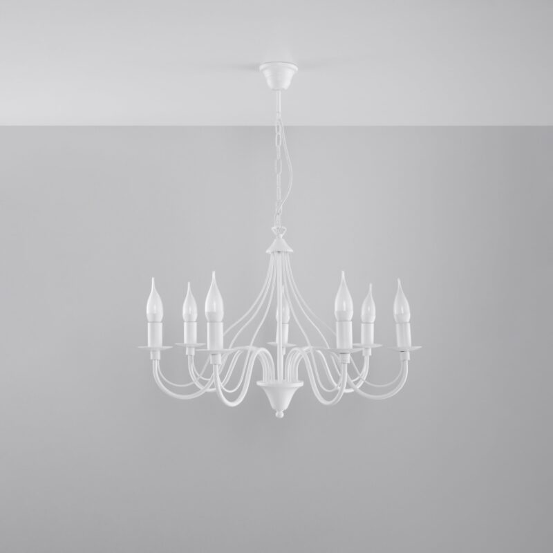 Minerwa Chandelier 7 white Image 2