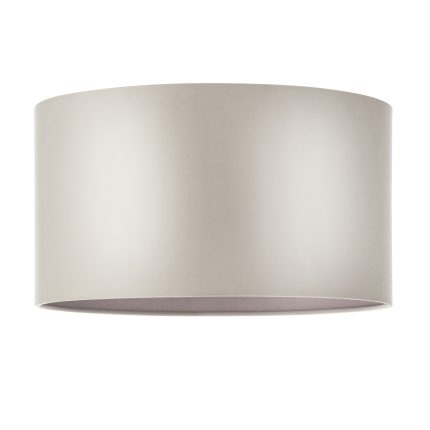 Zoomed in front-facing view of the Merlo Brown Mink Lampshade, Width 38cm, Height 21cm, on a white background.