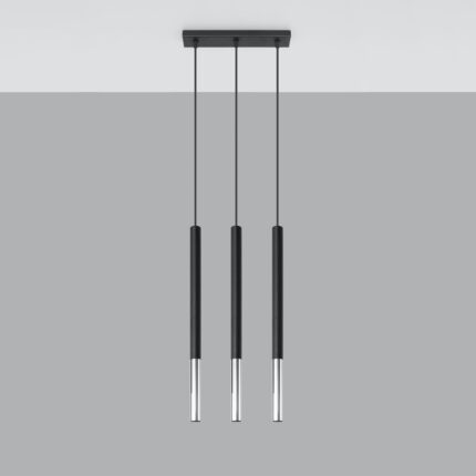 Mozaica Pendant lamp 3L black/chrome Image 2