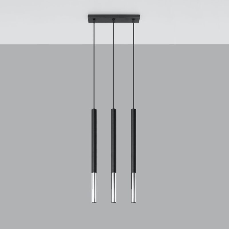 Mozaica Pendant lamp 3L black/chrome Image 2