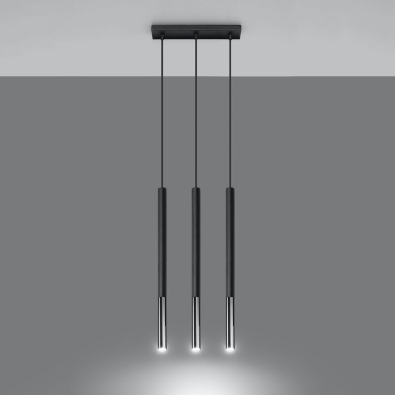 Mozaica Pendant lamp 3L black/chrome Image 3