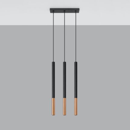 Mozaica Pendant lamp 3L black/copper Image 2