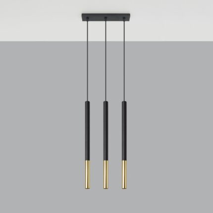 Mozaica Pendant lamp 3L black/golden Image 2