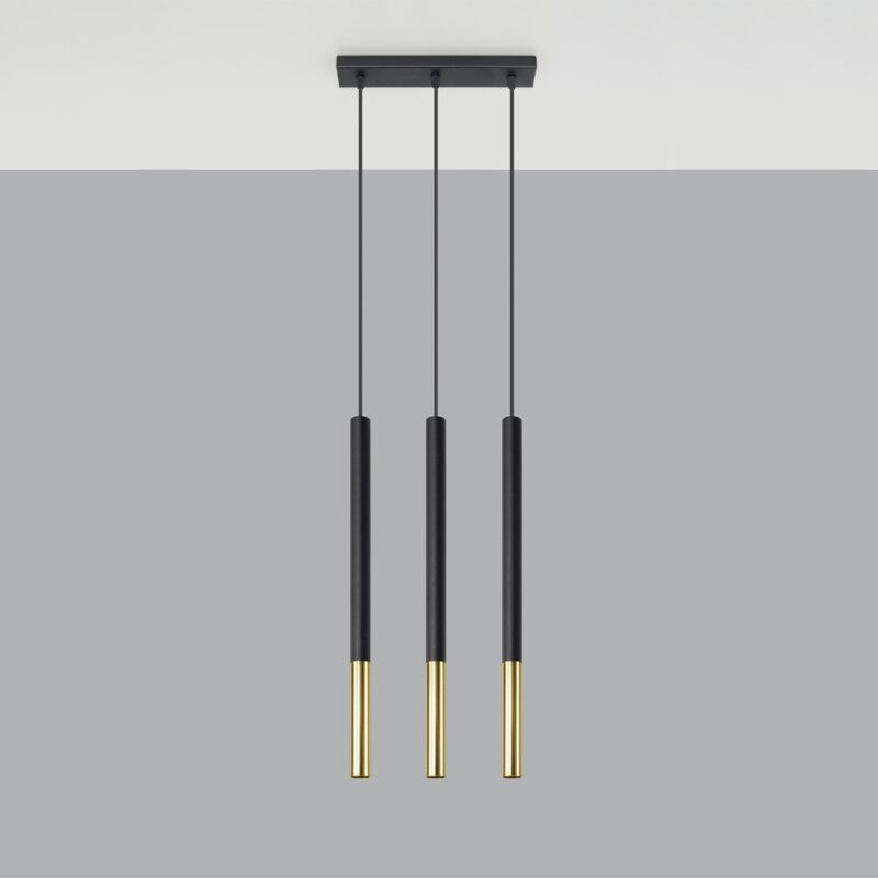 Mozaica Pendant lamp 3L black/golden Image 2