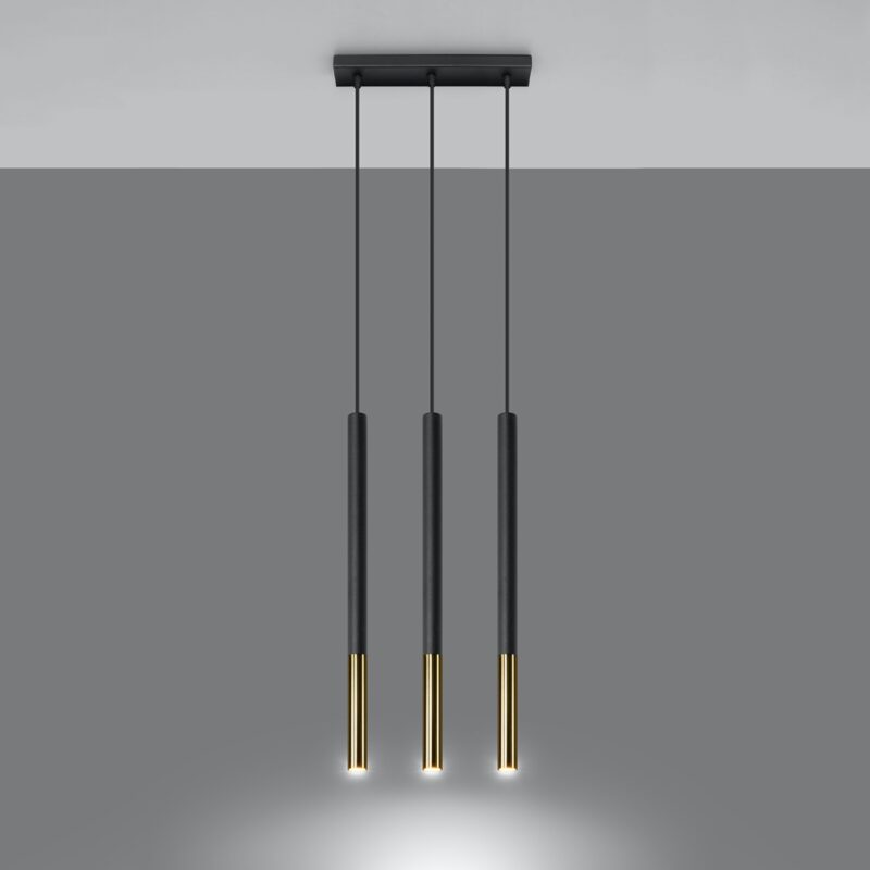 Mozaica Pendant lamp 3L black/golden Image 3