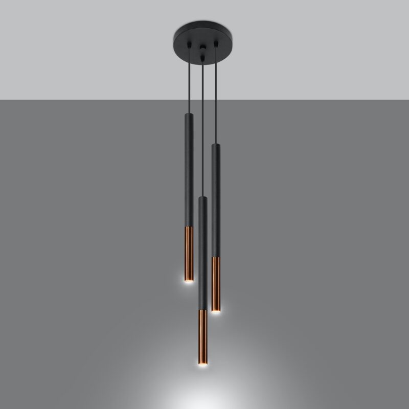 Mozaica Pendant lamp 3P black/copper Image 3