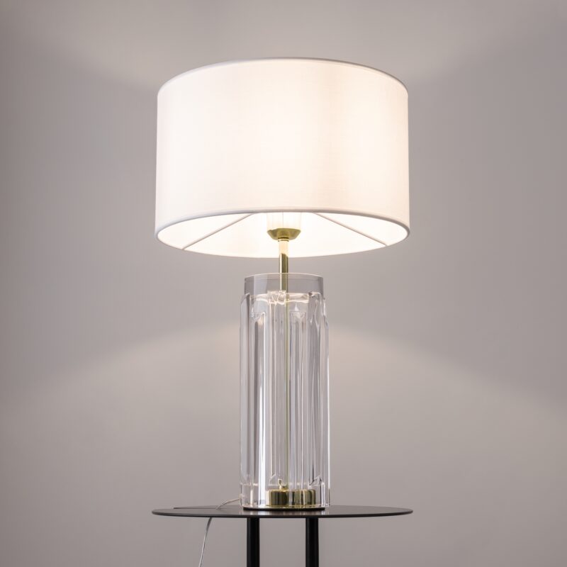 Muse Gold Table lamp, Metal and glass Image 4