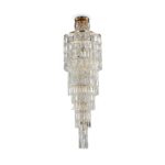 Niagara 16 Light Tiered Chandelier, Gold, Metal, Clear Crystal Glass, 170.5 Height