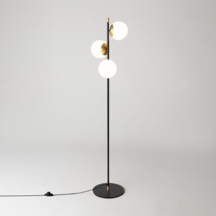 Nostalgia Black and gold Floor lamp, Metal Image 7