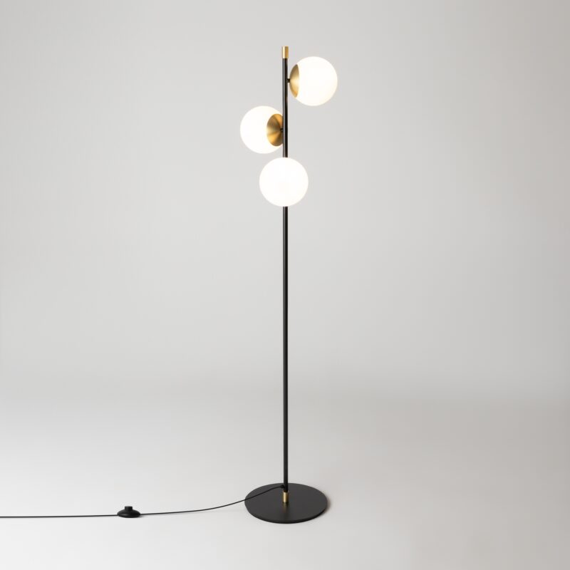 Nostalgia Black and gold Floor lamp, Metal Image 7