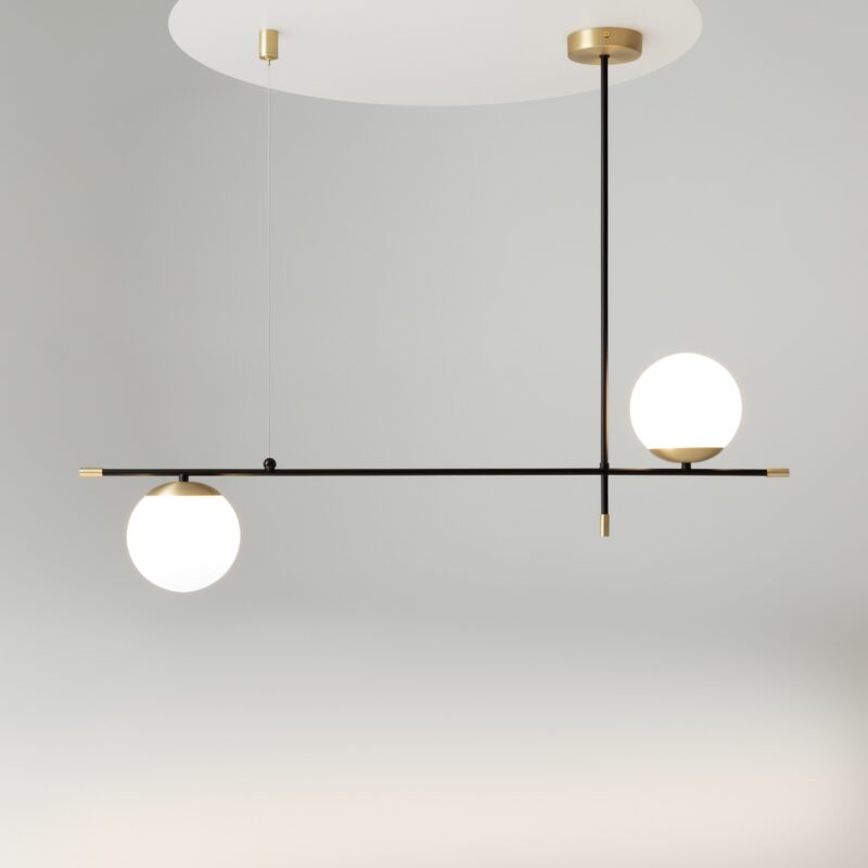 Nostalgia Black and gold Pendant luminaire , Metal Image 7