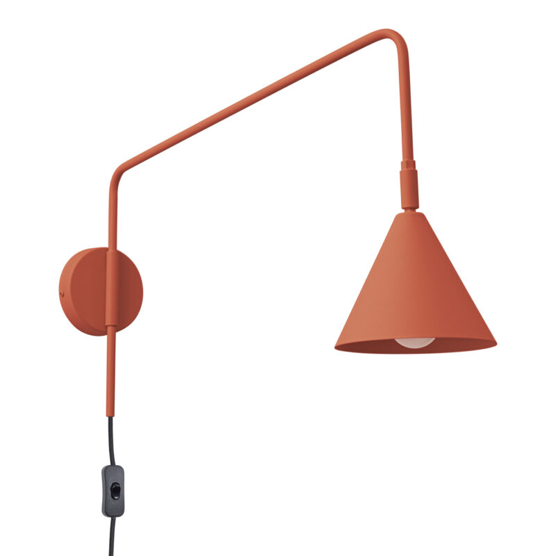Nox Wall lamp red ochre