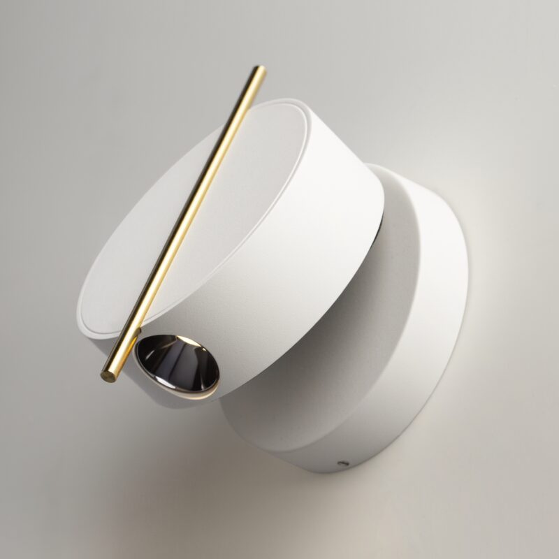 Nuance White and brass Wall luminaire (Sconce), Aluminum Image 6