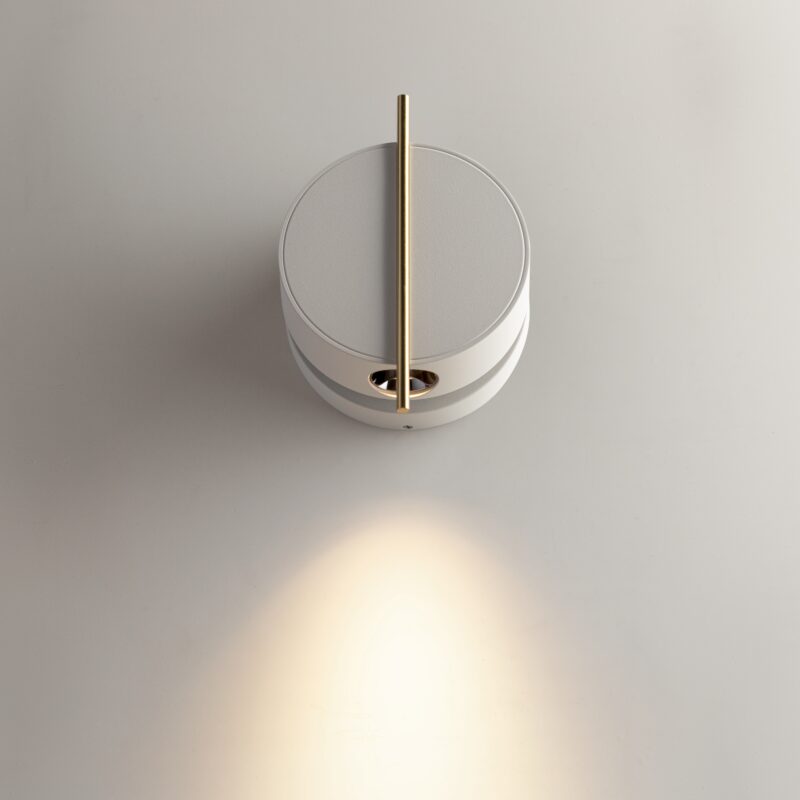 Nuance White and brass Wall luminaire (Sconce), Aluminum Image 8