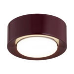 Olyra Mini Surfaced Mounted Downlight, Barolo Burgundy, 12W LED, 3000K, 11cm Diameter