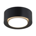 Olyra Mini Surfaced Mounted Downlight, Black, 12W LED, 3000K, 11cm Diameter