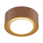 Olyra Mini Surfaced Mounted Downlight, Terracotta, 12W LED, 3000K, 11cm Diameter