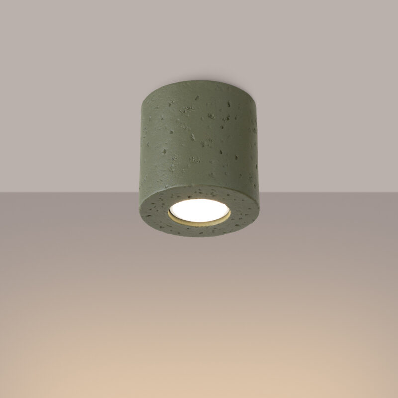Orbis Ceiling lamp concrete olive green Image 3