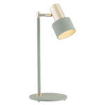 Oria Table Lamp, Sage Green, Brass, 1 Lamp, 46cm Height