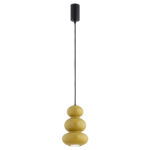 Orla Single Pendant Lamp, Honey Glass, 14cm Width