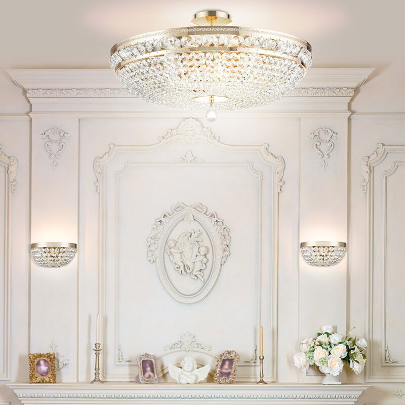 Ottilia Gold Chandelier, Metal Image 2