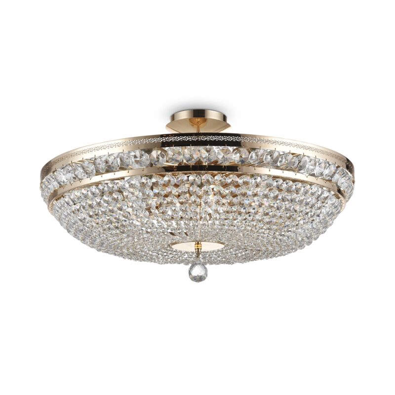 Ottilia Gold Chandelier, Metal