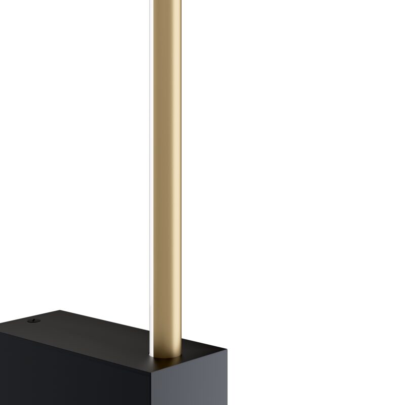 Pars Large 12W LED Stick Wall Light, Brass & Black, 104.90cm Height - Image 3