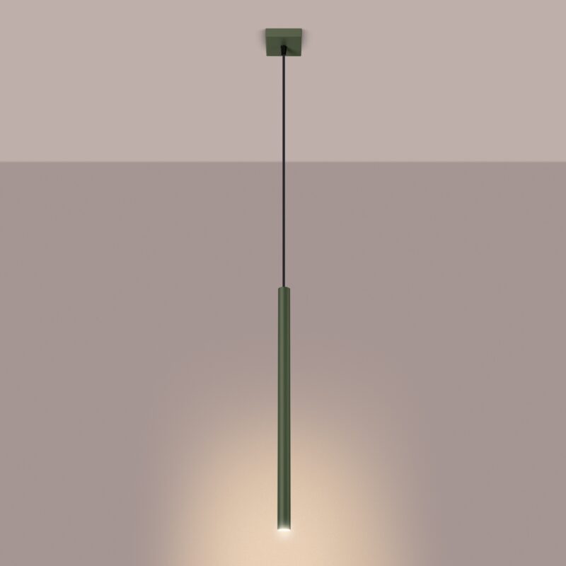 Pastelo Pendant lamp 1 olive green Image 3