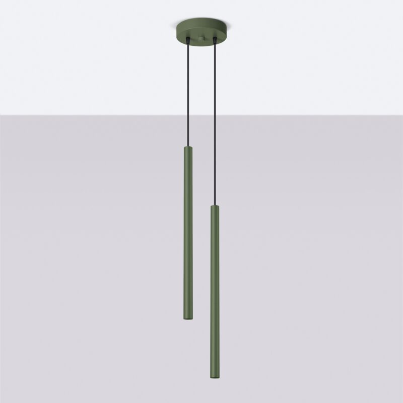 Pastelo Pendant lamp 2 olive green Image 2