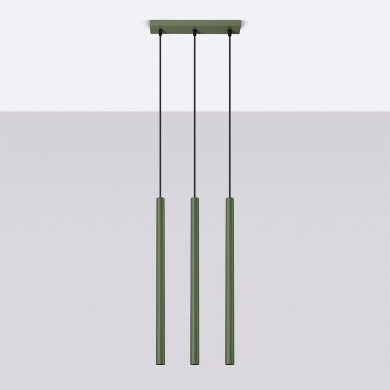 Pastelo Pendant lamp 3 olive green Image 2
