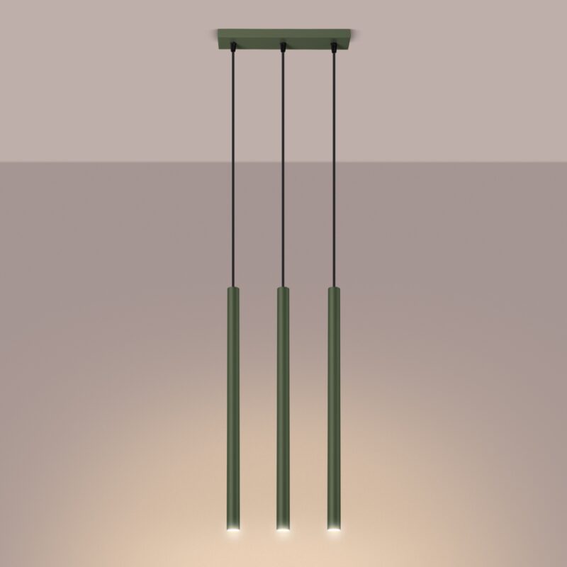 Pastelo Pendant lamp 3 olive green Image 3