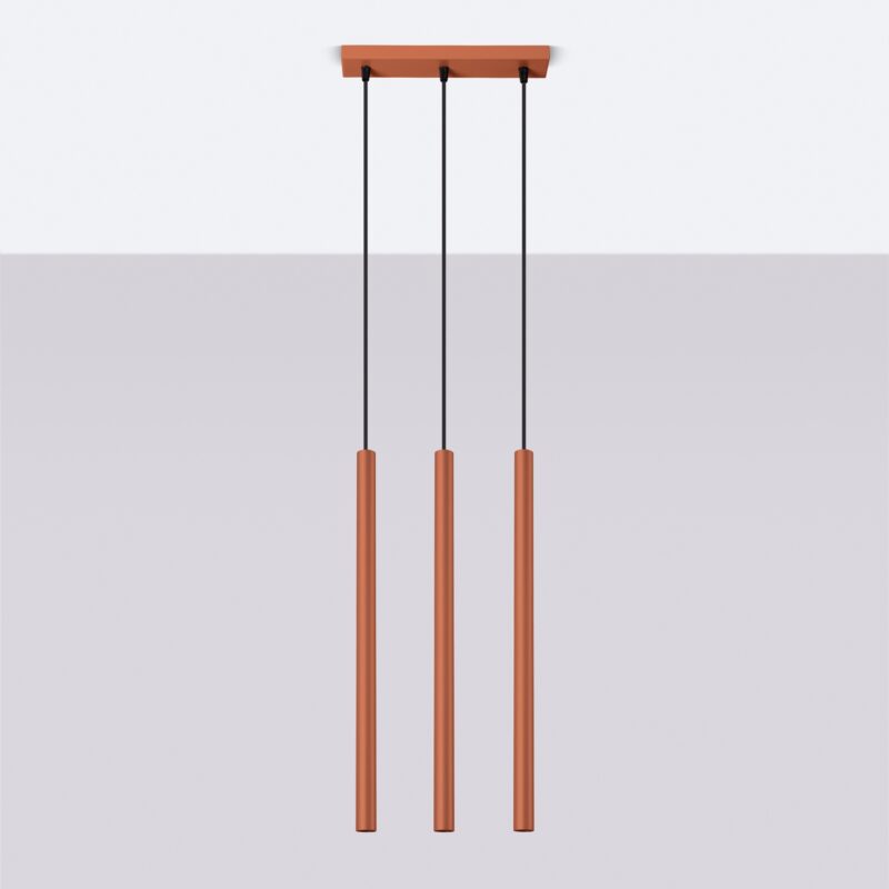 Pastelo Pendant lamp 3 red ochre Image 2
