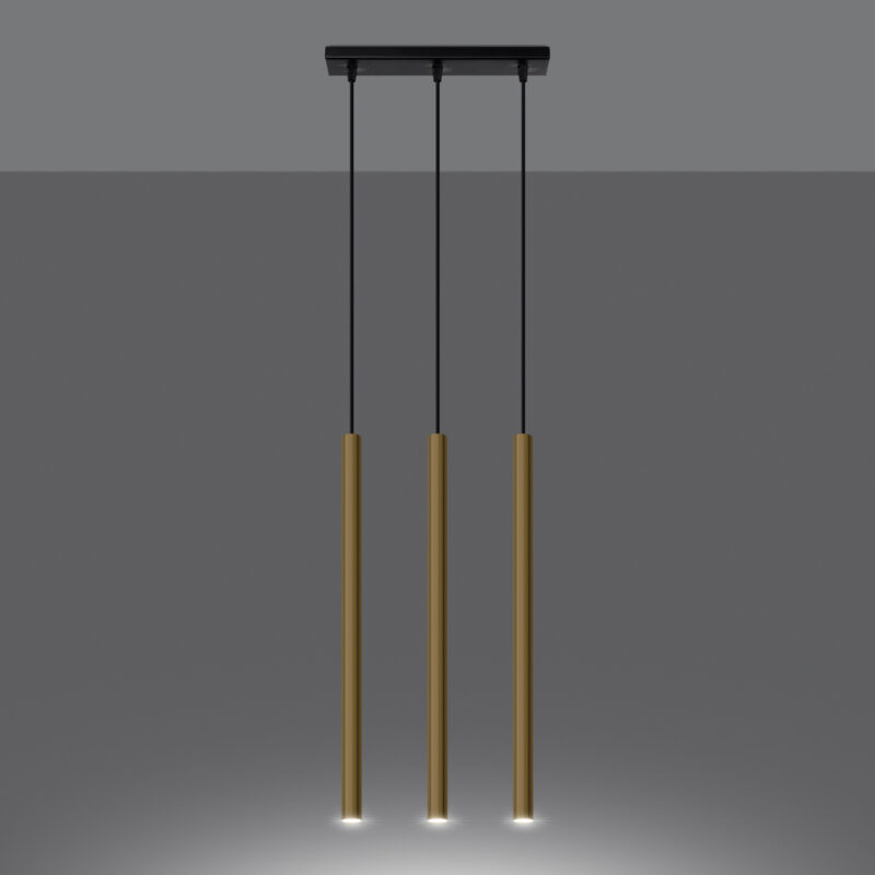 Pastelo Pendant lamp 3L polished gold Image 3