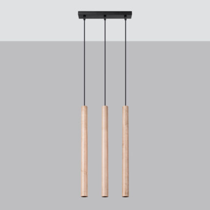 Pastelo Pendant lamp 3L wood Image 2