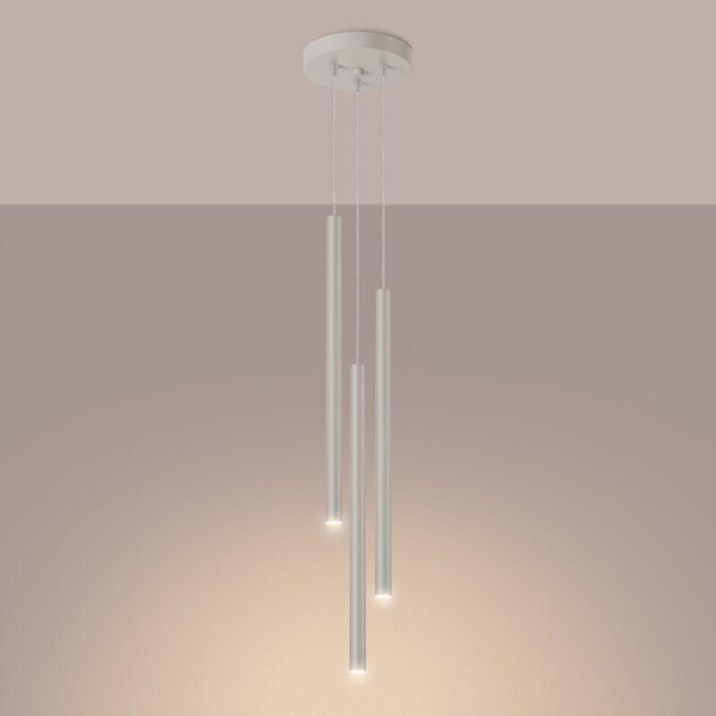 Pastelo Pendant lamp 3P beige Image 3