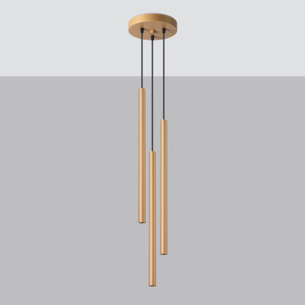 Pastelo Pendant lamp 3P gold Image 2