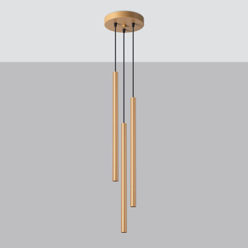 Pastelo Pendant lamp 3P gold Image 2