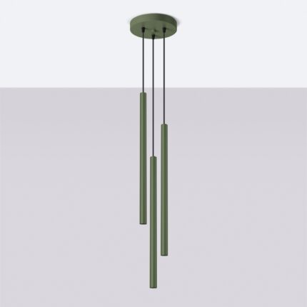 Pastelo Pendant lamp 3P olive green Image 2