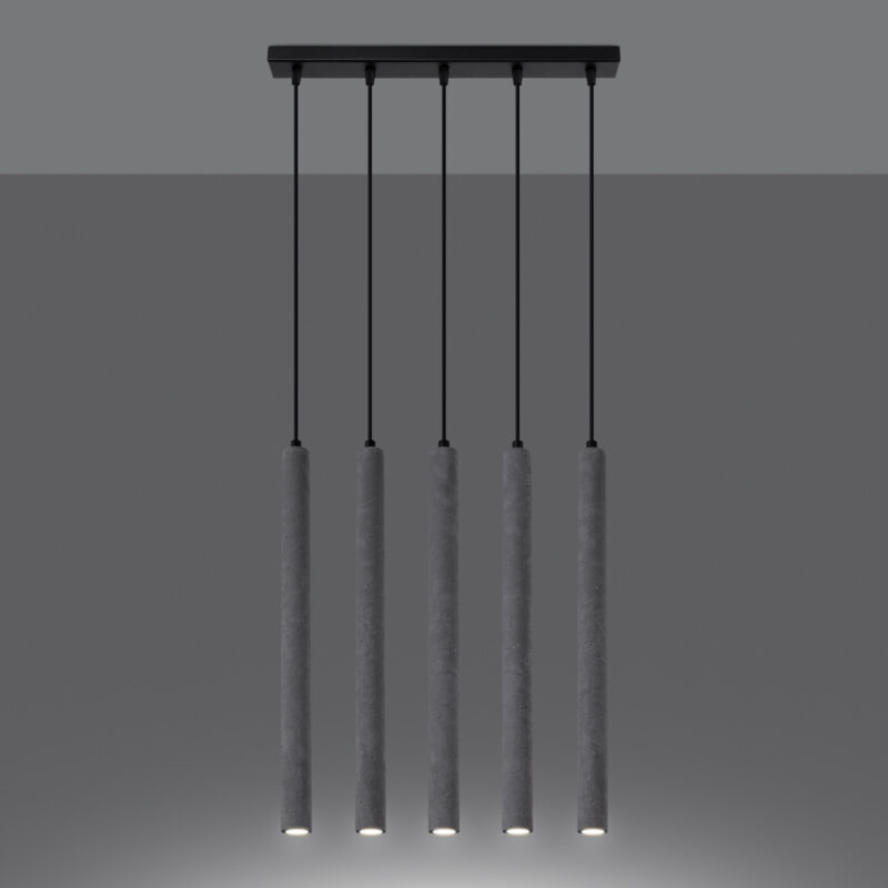 Pastelo Pendant lamp 5L concrete Image 3