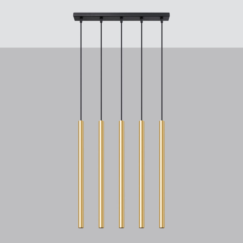 Pastelo Pendant lamp 5L polished gold Image 2