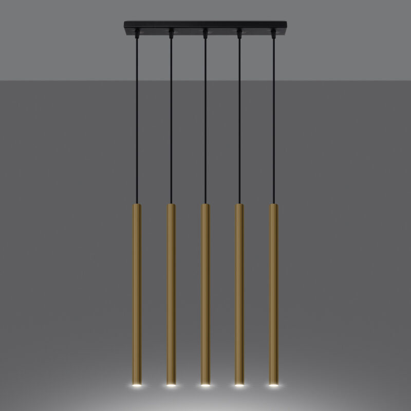 Pastelo Pendant lamp 5L polished gold Image 3