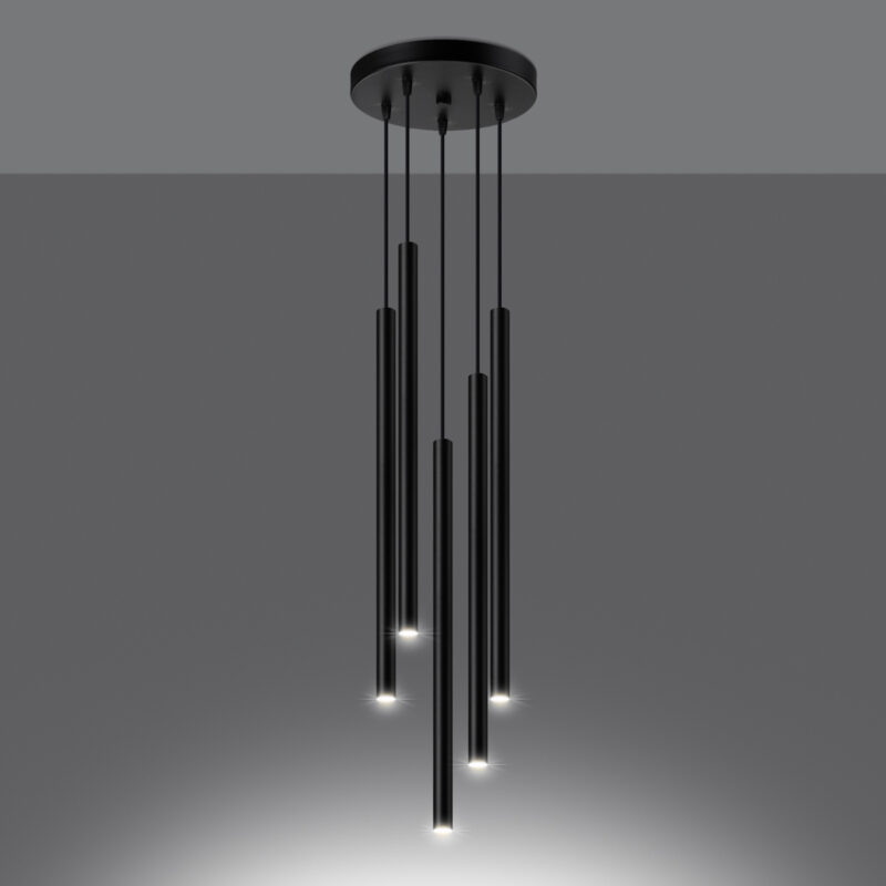 Pastelo Pendant lamp 5P black Image 3