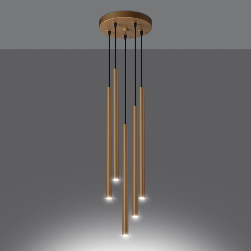 Pastelo Pendant lamp 5P gold Image 3