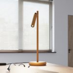 Vaslow Gold Desk Lamp, Adjustable Spot, G9 Lamp Holder, 43cm Height