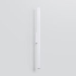 Vaslow Up And Down Tube Wall Lamp, White, 2 Light, 50cm Height