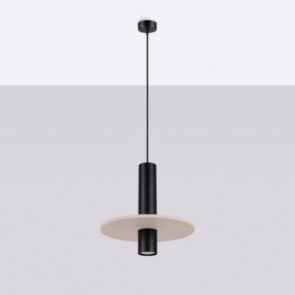 Pelta Pendant lamp 1 black/beige Image 3