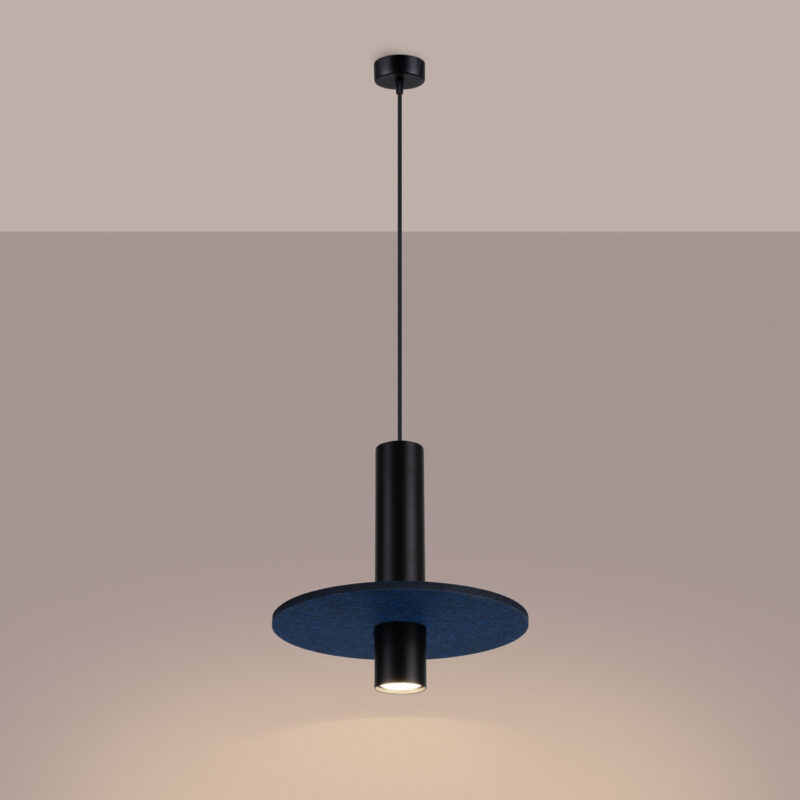Pelta Pendant lamp 1 black/navy Image 4