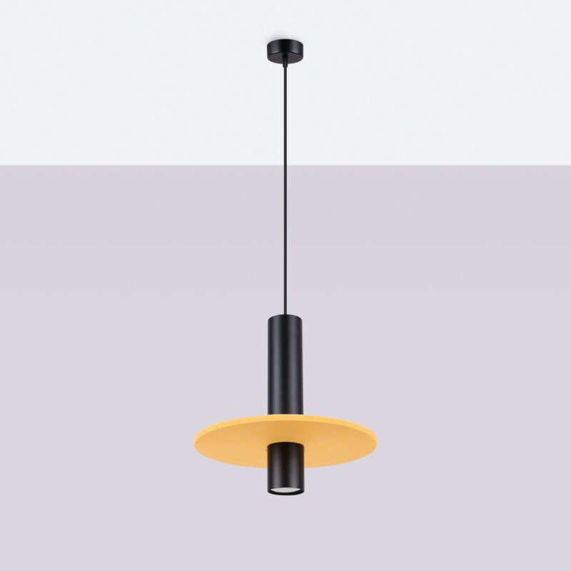 Pelta Pendant lamp 1 black/yellow Image 3