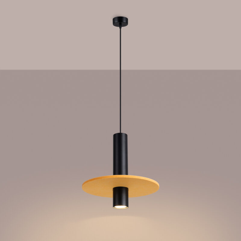 Pelta Pendant lamp 1 black/yellow Image 4